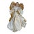 1980s Large 18.5” White & Gold Angel Tree Topper For Sale