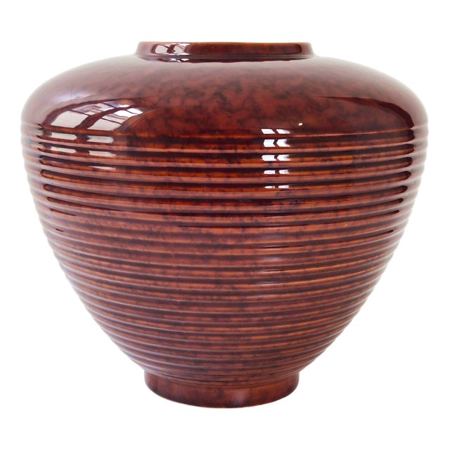 Vintage French Ceramic Vase from Saint-Clement, 1960s For Sale