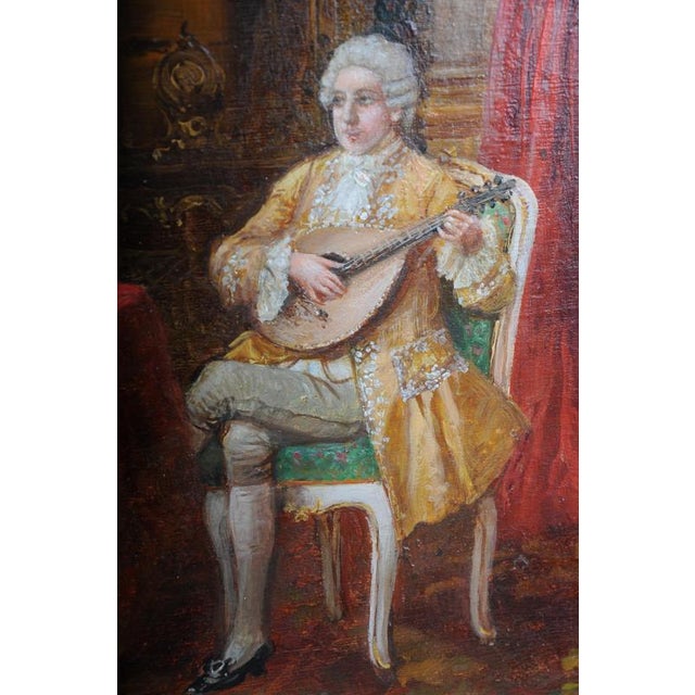 Stephan Sedlacek, Rococo Painting, Oil on Canvas, Framed For Sale - Image 13 of 18