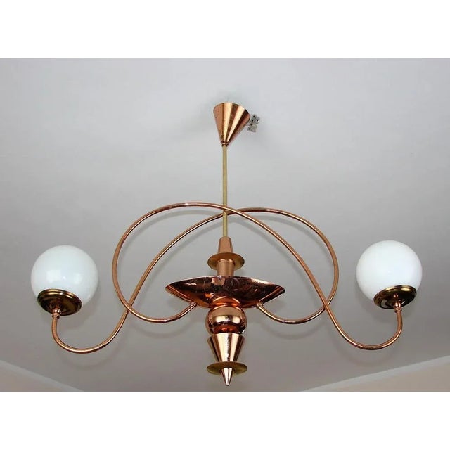 Mid-Century Chandelier, 1960s For Sale - Image 10 of 11