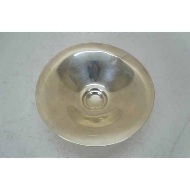 Wallace Silversmiths Late 20th Century Wallace Sterling Silver 4798 Modernique Candy Nut Bon Dish Compote 102g For Sale - Image 4 of 10