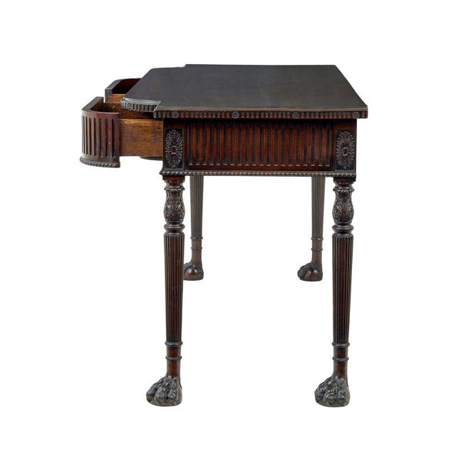Hollywood Regency 19th Century Irish Carved Serving Table from Robert Strahan & Co, 1860s For Sale - Image 3 of 13