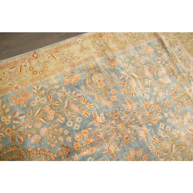 Persian Manchester Wool Signed Persian Kashan Carpet rug no. j4289 For Sale - Image 3 of 11