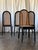 Art Deco 1930s Set of Four Black Cane Chairs For Sale - Image 3 of 4