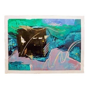 Eric Waugh "Rip Ii" Original Signed Mix Media Painting
