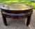 Vintage Round Asian Ming Style Hand Carved Rosewood Low Coffee Table For Sale - Image 4 of 12
