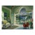 Yang Fan Original Watercolor Painting – Green Room, Whale, Snowy Alps Interior Art For Sale