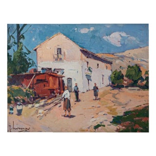 Tomas Perez Martinez, Vilanova i la Geltrú, Barcelona, Oil Painting, Framed For Sale