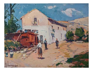 Tomas Perez Martinez, Vilanova i la Geltrú, Barcelona, Oil Painting, Framed