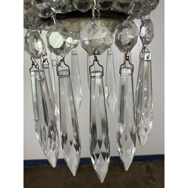 Early 20th Century Empire-Style Crystal Beaded Chandelier For Sale In Los Angeles - Image 6 of 13