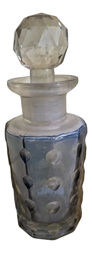 Crystal Stopper Decorative Barbers Bottle