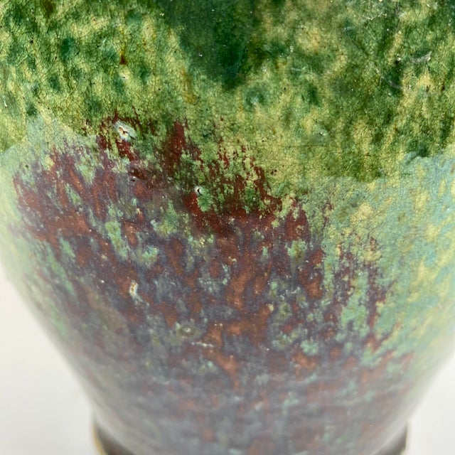 Large Chinese Green Wine Jug From Early 19th Century For Sale In San Francisco - Image 6 of 13