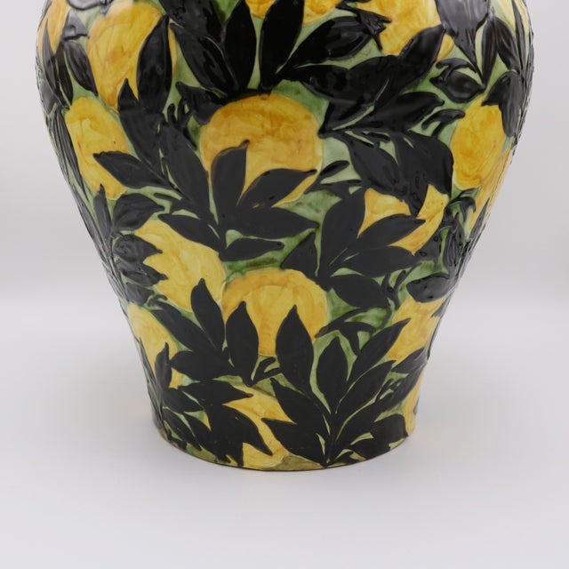 Art Deco Lemons Art Deco Period Ceramic Vase Max Laeuger Germany 1921 For Sale - Image 3 of 18