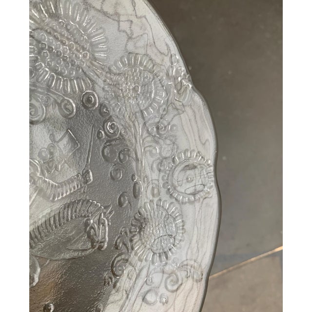 Vintage Swedish Doran Glass Plate by Goran Warff for Kosta Boda For Sale - Image 13 of 18