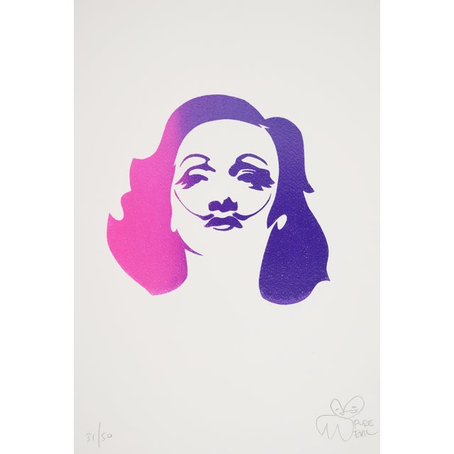 Charles Uzzell-Edwards / Pure Evil, Marlene Dali, 2010. Color Silkscreen For Sale - Image 4 of 4