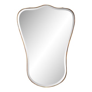 Vintage Curvilinear Italian Wall Mirror 1980s For Sale