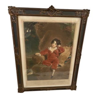 Master Lambton the Boy in Red Suit Print For Sale