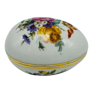 Vintage Limoge Ceramic Egg