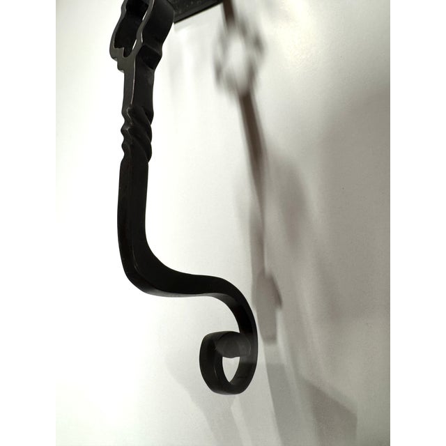 Black Pair of Spanish Colonial Style Sconces Made by 20th Century Lighting For Sale - Image 8 of 8