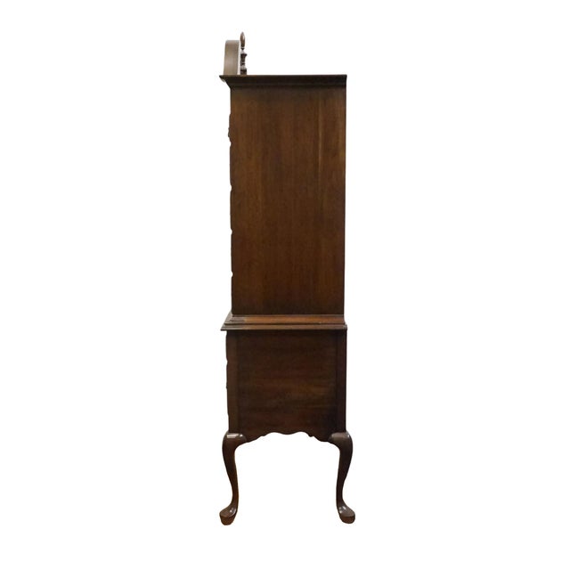 Wood Pennsylvania House Solid Cherry Traditional Style 42" Pediment Highboy Chest For Sale - Image 7 of 9