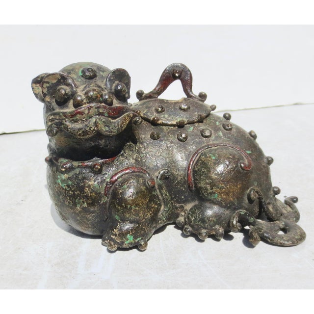 Antique Meiji Brronze Incense Burner For Sale - Image 4 of 18