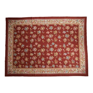 Vintage Chainstitch Carpet - 10' X 13'9" For Sale