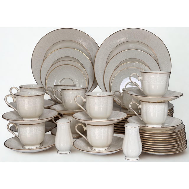 1990s Lenox Courtyard Gold - 62 Pieces For Sale - Image 18 of 18