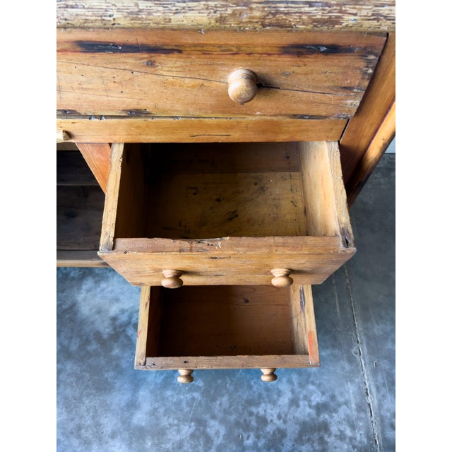 Antique Irish Pine Dresser | Hutch With Shelves For Sale - Image 14 of 17