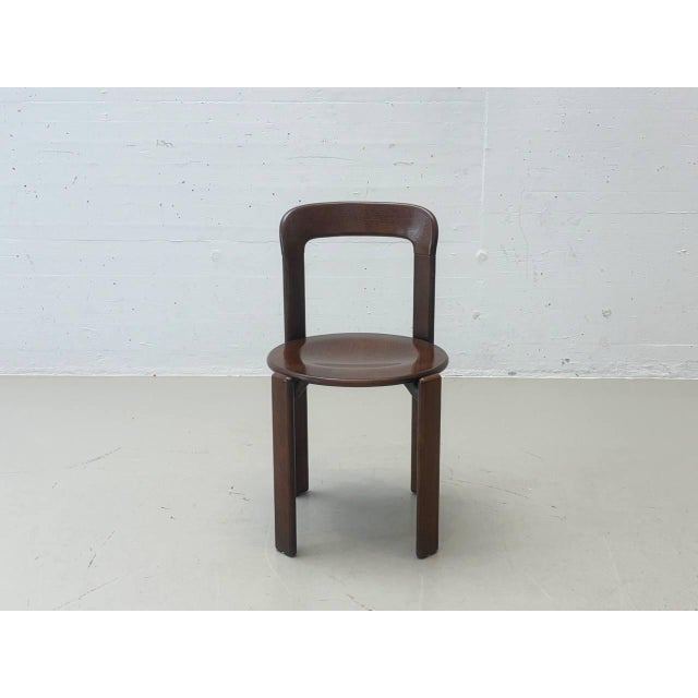 Chairs in Stained Wood by Bruno Rey for Dietiker, 1971 For Sale - Image 6 of 16