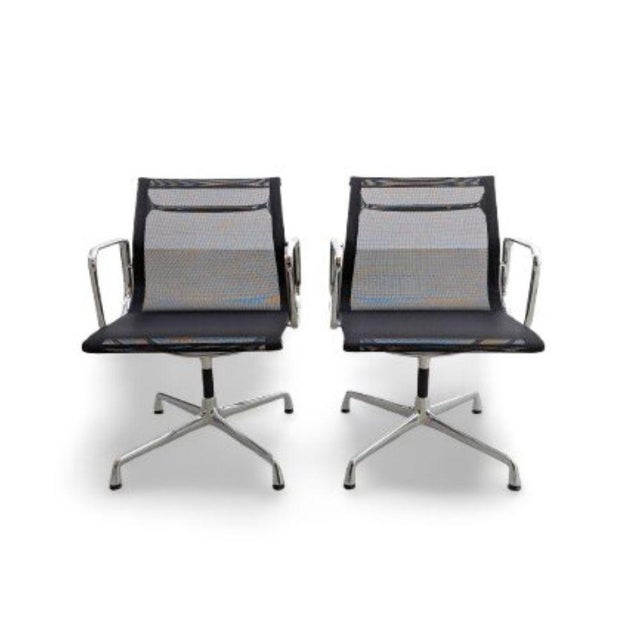 EA108 Office Chairs in Mesh by Charles & Ray Eames for Vitra, Set of 2 For Sale - Image 10 of 10