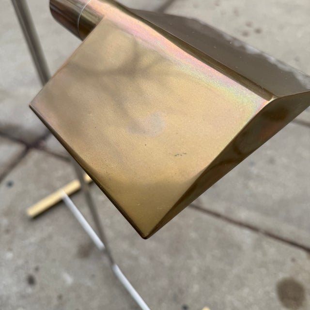 Brass Pair of 1970s Cedric Hartman Cantilevered + Pivoting Head Floor Lamps For Sale - Image 8 of 14