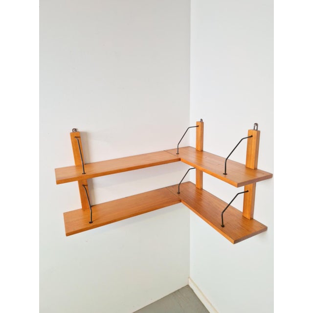 Black Teak Corner Shelf from Poul Cadovius, 1960s For Sale - Image 8 of 11
