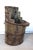 Early 20th Century antique Chinese water bucket. Handcrafted, very sturdy wooden bucket with its original, hand-forged...