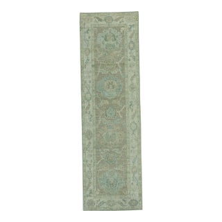 Turkish Oushak Rug 2'7" x 8'5" #19463 For Sale