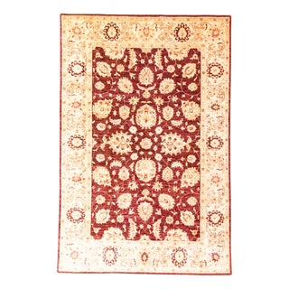 Middle Eastern Hand-Knotted Stonewashed Ziegler Rug For Sale