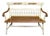 Hitchcock Style Painted Maple Bench With Floral Decoration For Sale