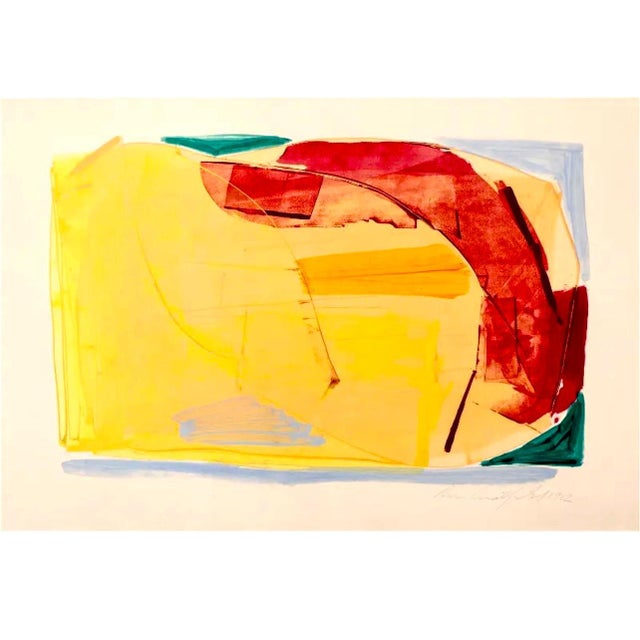 Ronnie Landfield, Lyrical Abstraction Acrylic Painting Ronnie Landfield Color Field Abstract, 1982 For Sale