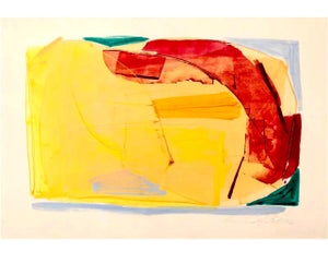 Ronnie Landfield, Lyrical Abstraction Acrylic Painting Ronnie Landfield Color Field Abstract, 1982