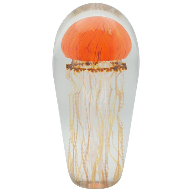 Glass Sunrise Glass Jellyfish Sculpture For Sale - Image 7 of 7