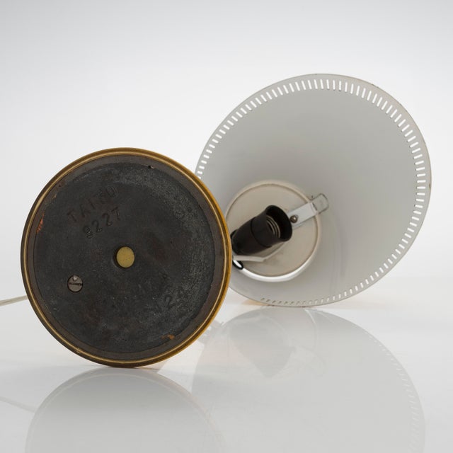 1960s Paavo Tynell 9227 Table Lamp Idman Brass Finland For Sale - Image 12 of 14