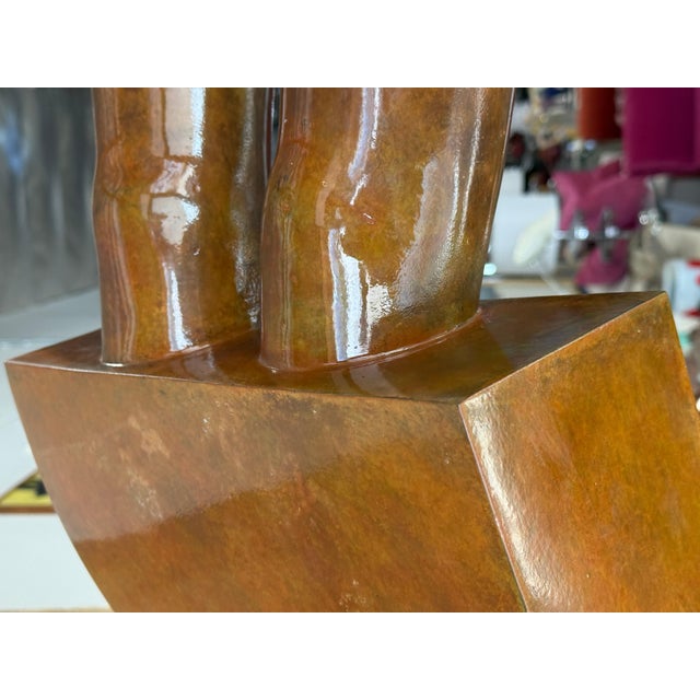 Metal Early 20th Century Jean-Louis Corby “Balance 1” Massive Bronze on Marble Plinth For Sale - Image 7 of 18