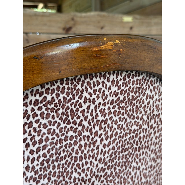 Wood Pair of Antique French Louis XVI Style Oval Back Fauteuil Armchairs For Sale - Image 7 of 11