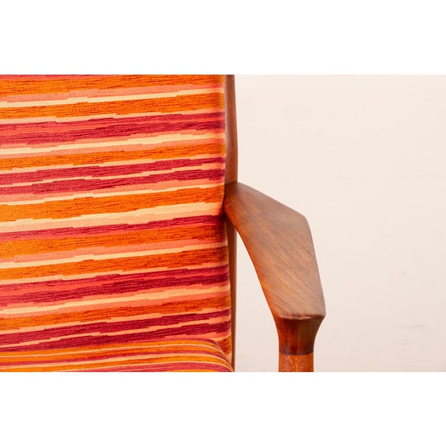 Danish Model GM5 Armchairs in Teak and Fabric by Svend Aage Eriksen for Glostrup, 1960s, Set of 2 For Sale - Image 4 of 18