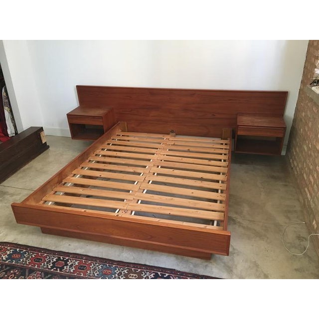 MidCentury Westnofa Teak Queen Platform Bed Chairish