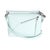Contemporary Light Blue Grained Calfskin Small Puzzle Edge Bag For Sale - Image 3 of 8