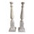 Tall Architectural Column Candlesticks Pair For Sale