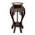 19th Century Chinese Qing Carved Rosewood and Marble Inset Stand For Sale