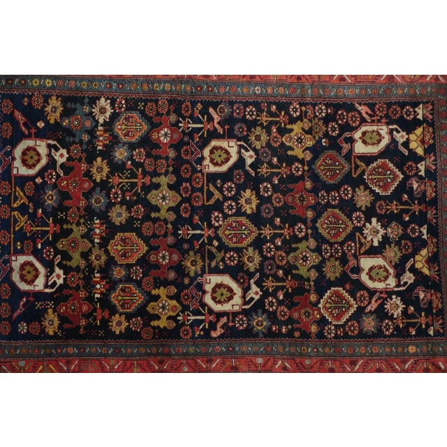 1900 - 1909 Antique Bidjar Rug 4'2'' x 6'6'' For Sale - Image 5 of 11