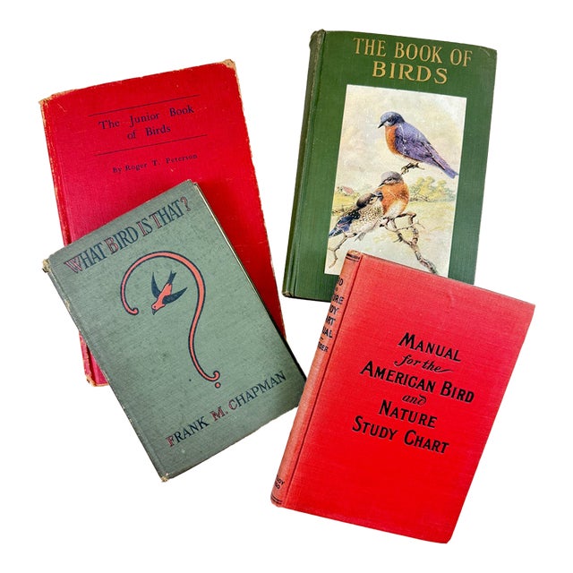 Antique American Bird Study Nature Books, 1909-1935, a Group of Four For Sale