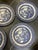 Vintage Large Blue Willow Dinner Plates Made in Staffordshire England - a Set of 6 For Sale - Image 9 of 12